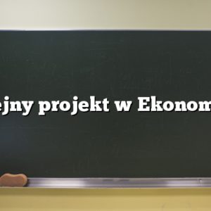 Kolejny projekt w Ekonomiku!