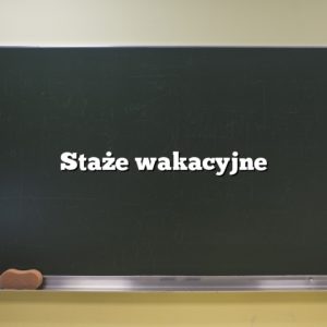 Staże wakacyjne