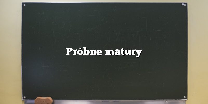 Próbne matury