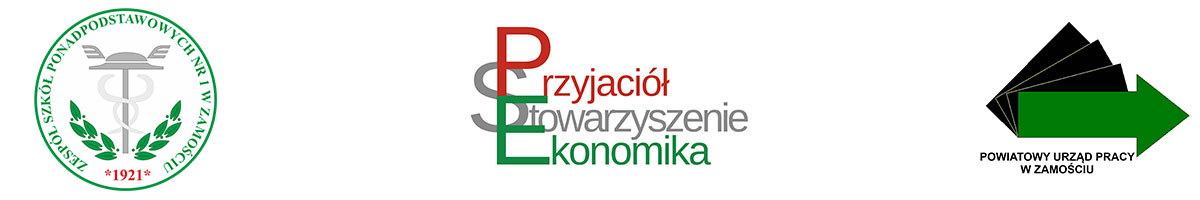 Logotypy ZSP nr 1, SPE, PUP Zamość