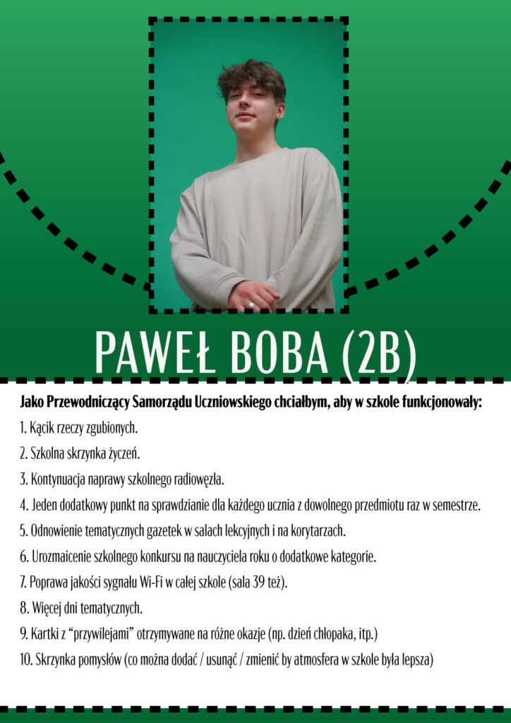 plakat Paweł Boba