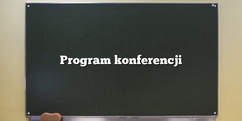 Program konferencji