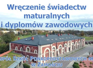 wręczenie świadectw maturalnych
